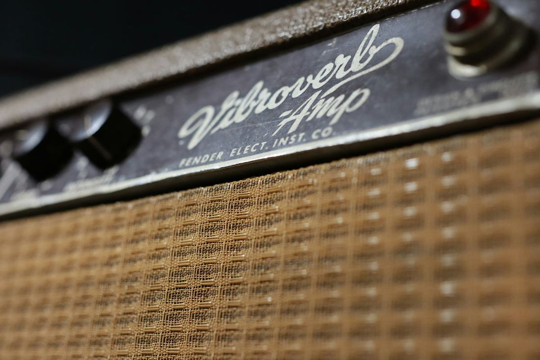 Guitar amplifier in a studio setting, representing the intersection of real amps and digital modeling technology