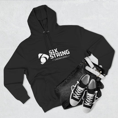 Six String Lab Logo Hoodie — Three‑Panel Fleece