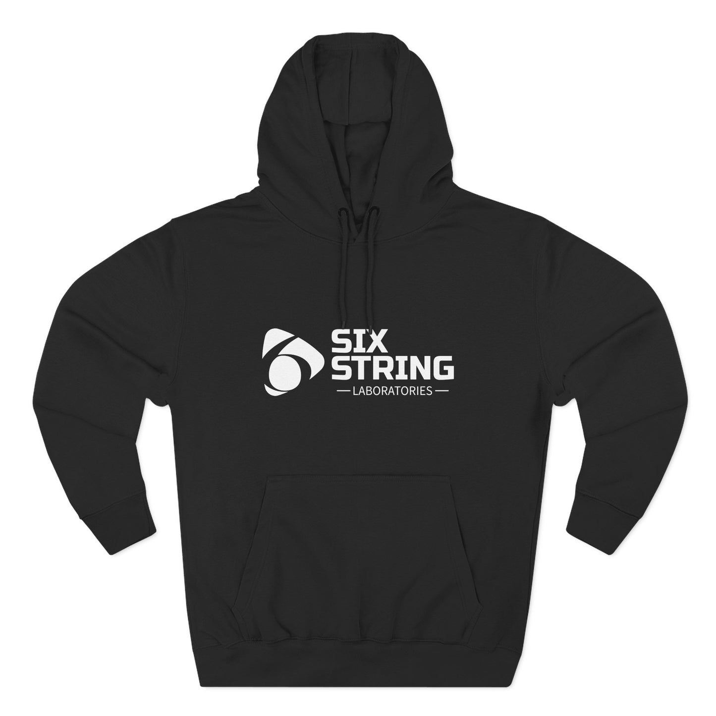 Six String Lab Logo Hoodie — Three‑Panel Fleece